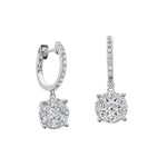 Load image into Gallery viewer, Diamond Cluster Earrings