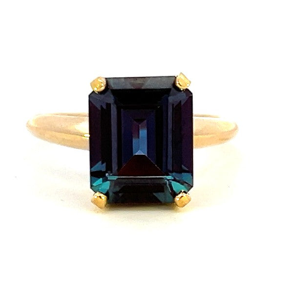 Lab-Grown Alexandrite Ring