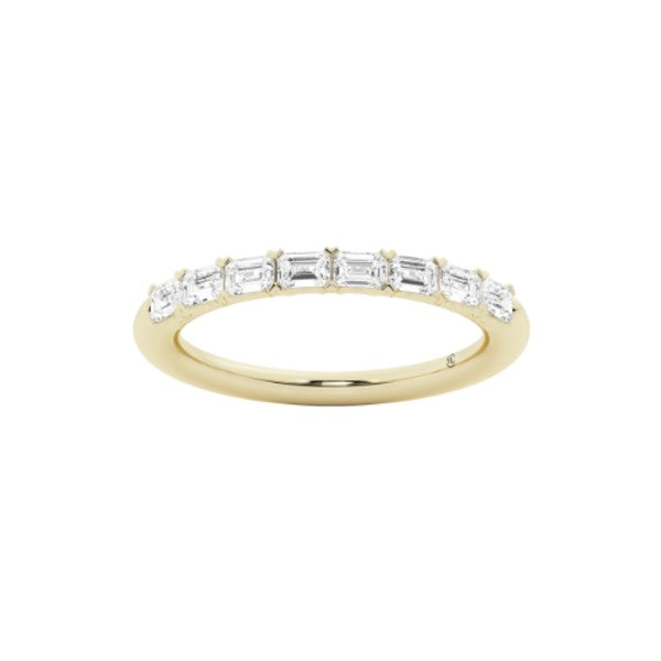 14K Yellow Gold Emerald Cut Diamond Ring