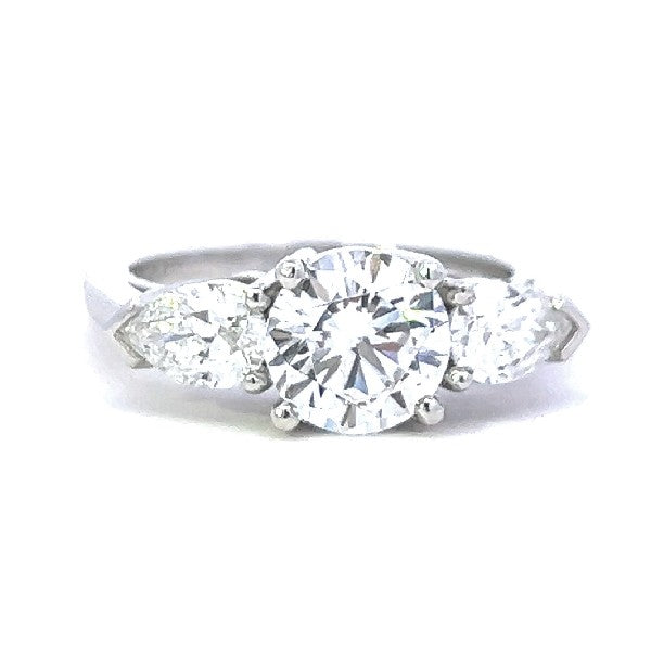 Platinum 3-Stone Engagement Ring