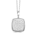 Load image into Gallery viewer, 18K White Gold Diamond Pendant Necklace