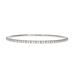 Load image into Gallery viewer, DEMEGLIO 18K White Gold Stretch Diamond Tennis Bracelet