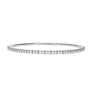 DEMEGLIO 18K White Gold Stretch Diamond Tennis Bracelet