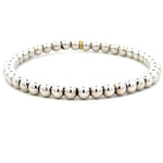 Load image into Gallery viewer, Stretchable 18K White Gold Beaded Bracelet
