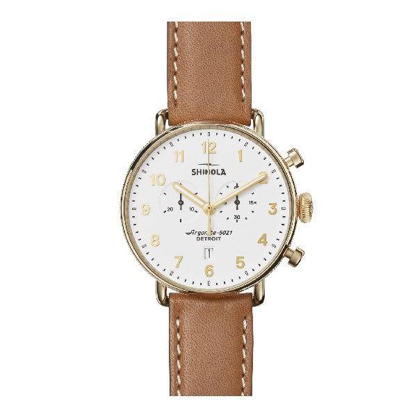 SHINOLA The Canfield 2 Eye Chronograph 43mm