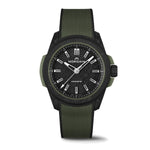 Load image into Gallery viewer, NORQAIN Independence Wild One Automatic 42mm Black Dial Khaki Strap Watch
