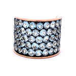 Load image into Gallery viewer, ETHO MARIA Blue Topaz Fashion Ring
