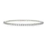 Load image into Gallery viewer, DEMEGLIO 18K White Gold Stretch Diamond Tennis Bracelet
