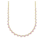 Load image into Gallery viewer, SETHI COUTURE 18K Yellow Gold Mylene Pink Sapphire Necklace