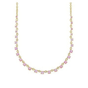 SETHI COUTURE 18K Yellow Gold Mylene Pink Sapphire Necklace