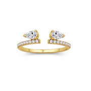 14K Yellow Gold Diamond Ring Enhancer