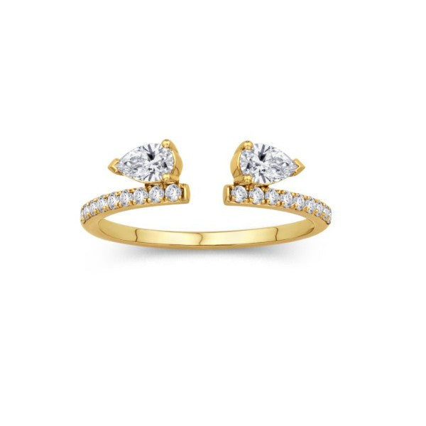 14K Yellow Gold Diamond Ring Enhancer