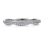 Load image into Gallery viewer, Diamond Pave Twisted Stackable Band
