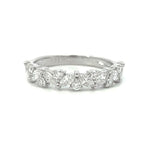 Load image into Gallery viewer, 14K White Gold Weddiing Band with Marquise and Round Diamonds
