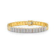 18K Yellow Gold Diamond Pave Bracelet