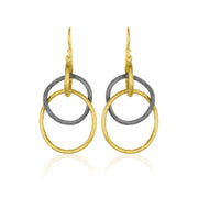 LIKA BEHAR Double Interlocking Circle Earrings - FINAL SALE