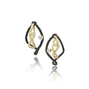 SARAH GRAHAM Clover Small Double Wire Diamond Hoop Earrings -FINAL SALE
