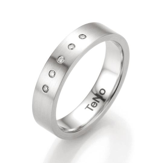 Stainless Steel Diamond Band