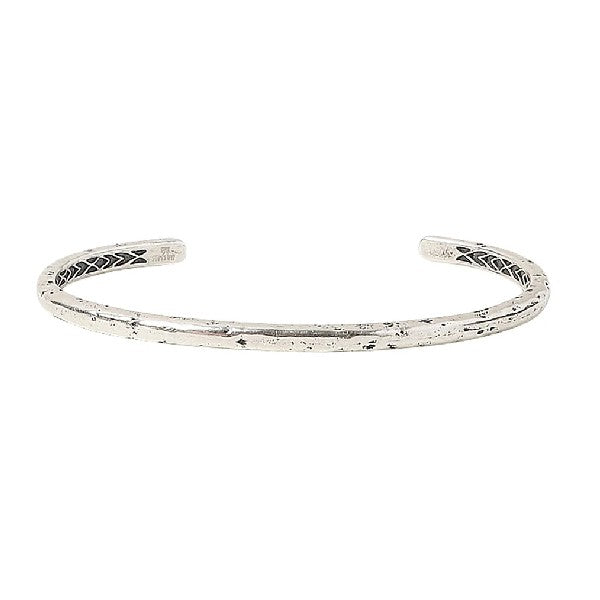 JOHN VARVATOS Distressed Sterling Silver Cuff Bracelet, Narrow 4mm