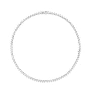 18K White Gold Diamond Tennis Necklace