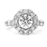 Double Halo Engagement Ring