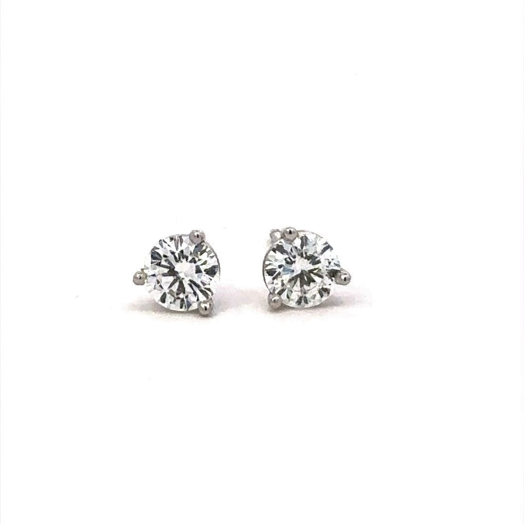 Diamond Stud Earrings  0.65cttw