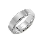 Men's Bleu Royale Gold Wedding Band