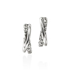 Load image into Gallery viewer, JOHN HARDY Sterling Silver Crossover Earrings
