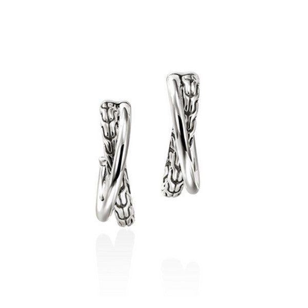 JOHN HARDY Sterling Silver Crossover Earrings