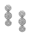 Load image into Gallery viewer, Diamond Cluster Drop Earrings

