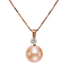 Load image into Gallery viewer, 18K Rose Gold Chocolate Tahitian Pearl Neclace
