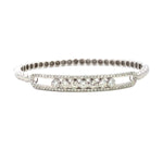 Load image into Gallery viewer, 18K White Gold Diamond Bangle Bracelet
