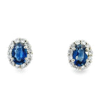 Load image into Gallery viewer, Sapphire and Diamond Earrings
