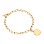 Load image into Gallery viewer, Classic Smooth Rim Charm Bracelet-Engravable
