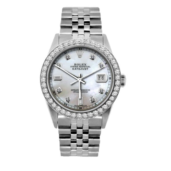 Pre-Owned ROLEX DateJust 36mm Diamond Bezel Model 16014