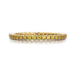 Load image into Gallery viewer, SPARK CREATIONS 18K Yellow Gold Eternity Band with Yellow Sapphires