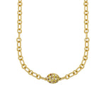 Load image into Gallery viewer, SETHI COUTURE 18K Yellow Gold Disco Pebble Multi Color Diamond Necklace

