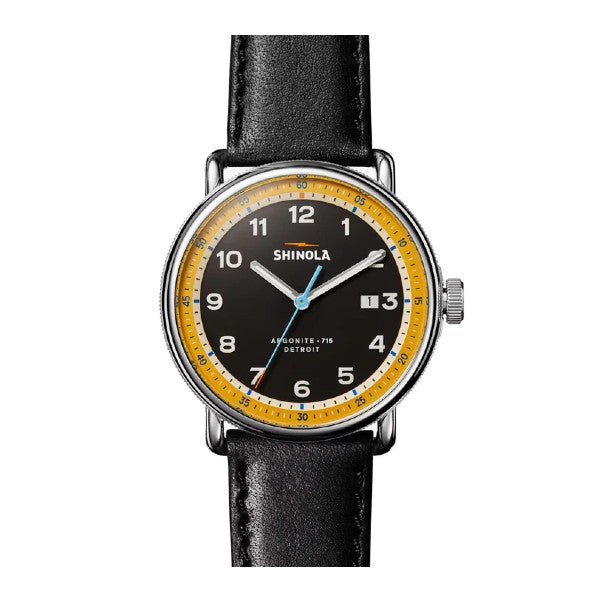 SHINOLA Canfield Model C56 43mm Black Yellow Dial