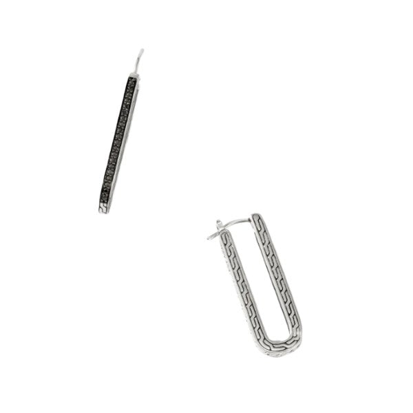 JOHN HARDY Carved Chain Hoop Earring