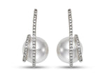 Load image into Gallery viewer, Pearl Ribbon Wrap Earrings
