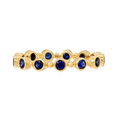SETHI COUTURE 18K Yellow Gold Petitie Bubble Sapphire Band