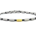 Load image into Gallery viewer, TENO Ovis Stainless Steel and Rubber Necklace - FINAL SALE