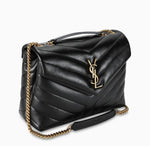 Load image into Gallery viewer, Pre-Owned YSL Quilted Monogram Medium Loulou Chain Satchel
