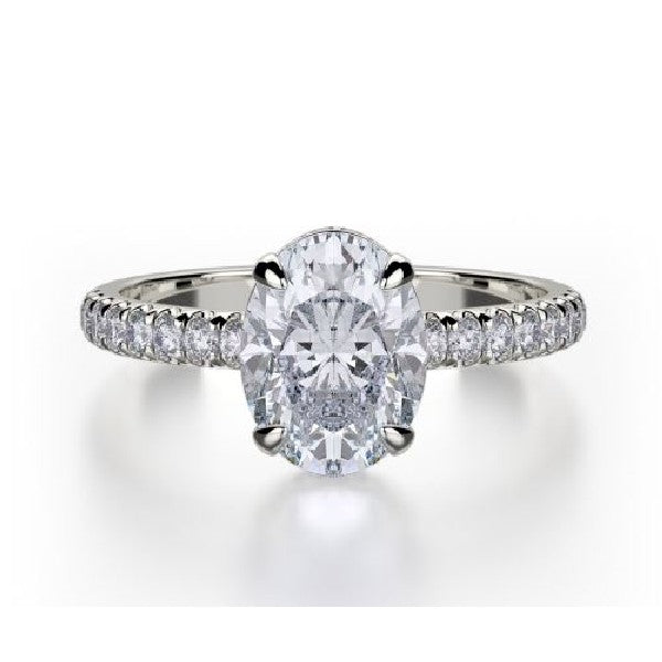 MICHAEL M Crown Engagement Ring