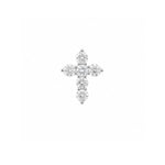 Load image into Gallery viewer, 14K White Gold Diamond Cross Pendant