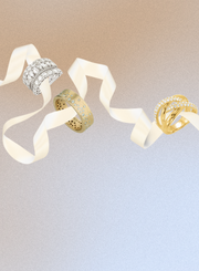 Diamond wedding bands and engagement rings