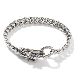 Load image into Gallery viewer, JOHN HARDY Legends Naga Silver And Blue Sapphire Dragon Bracelet
