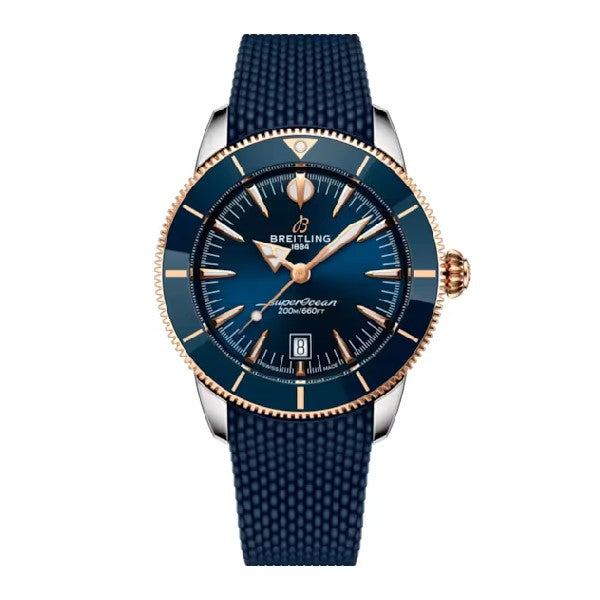 BREITLING Superocean Heritage B31 Automatic 44 Blue Steel/18K Gold Rubber - NEW