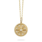 Load image into Gallery viewer, 18K Yellow Gold Diamond Medallion Pendant