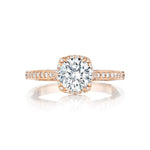 Load image into Gallery viewer, Pretty in Pink Round Bloom Halo Engagement Ring
